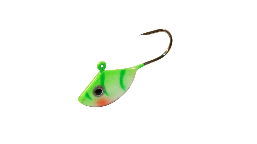 Northland Fishing Tackle UV Forage Minnow Jig, Glo Perch, 1/8 oz, NL-FMUVJ6-20