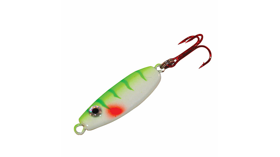 Northland Fishing Tackle UV Forage Minnow Spoon, Glo Perch, 1/8 oz, NL-FMUVS3-20