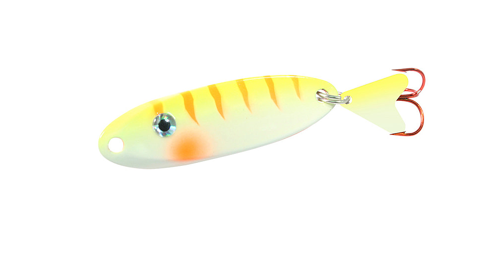 Northland Fishing Tackle UV Macho Minnow Spoon, UV Electric Perch, 1/4 oz, NL-MOMUV4-60