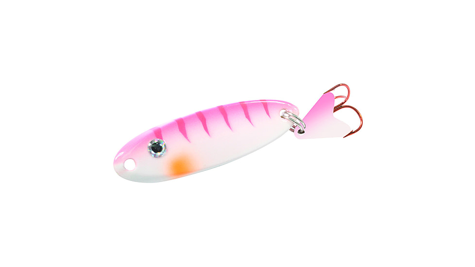 Northland Fishing Tackle UV Macho Minnow Spoon, UV Pink Tiger, 1/12 oz, NL-MOMUV2-26