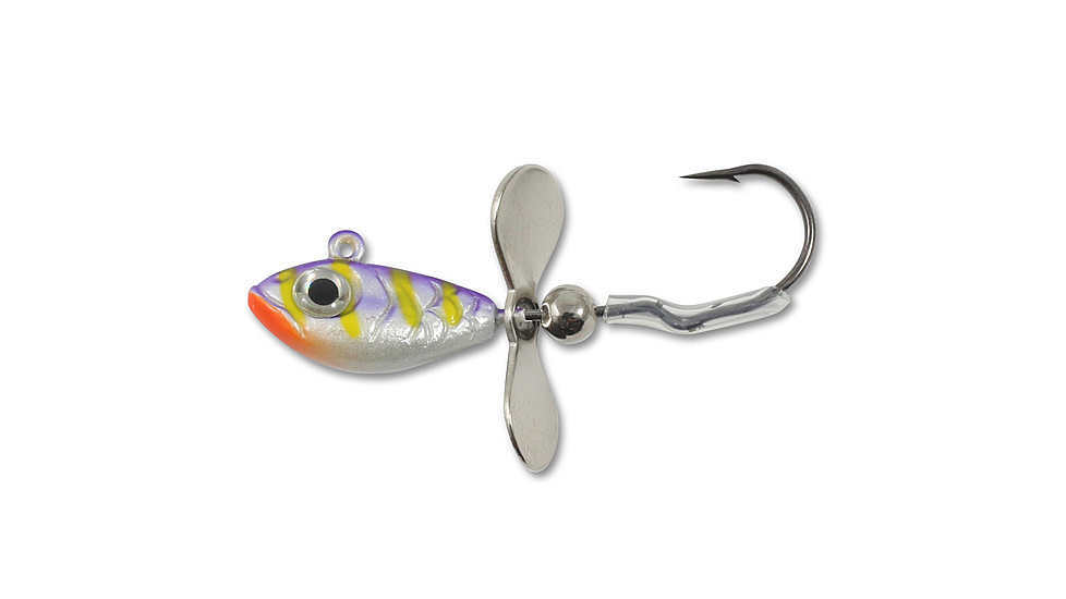 Northland Fishing Tackle UV Whistler Jig, UV Purple Tiger, 1/8oz, NL-WH3UV-46