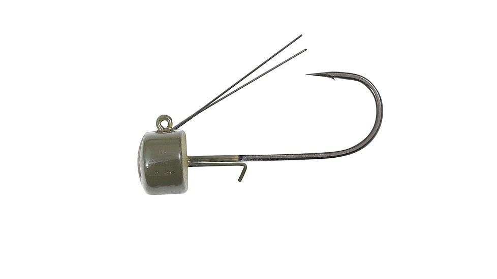 Northland Fishing Tackle Weedless Nedster Lure, Green Pumpkin, 1/4oz, NL-NDWH4-40