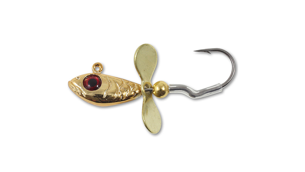 Northland Fishing Tackle Whistler Jig, Gold, 1/8oz, NL-WH3-12