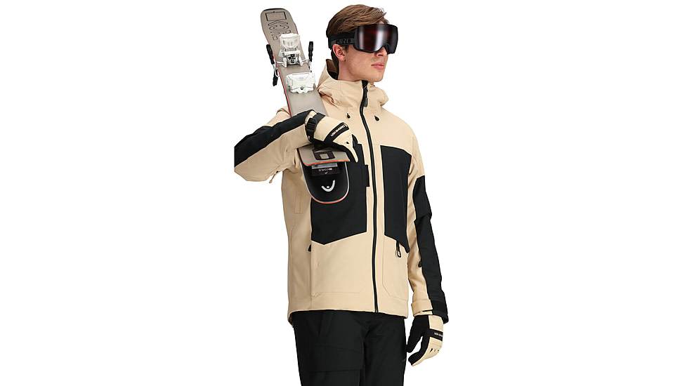 Obermeyer Foraker Shell Jacket - Mens, Barley, Extra Large, 22049-24014-XL