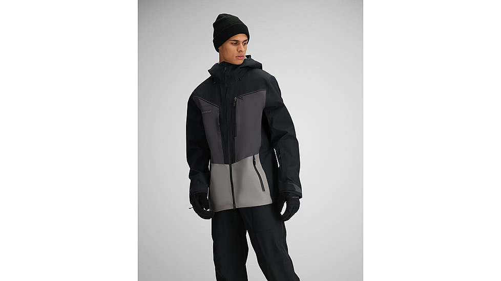 Obermeyer Foraker Shell Jacket - Mens, Black, Extra Large, 22049-16009-XL