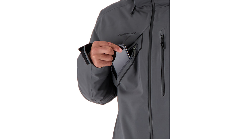 Obermeyer Foraker Shell Jacket - Mens, Coal, Small, 22045-20004-S