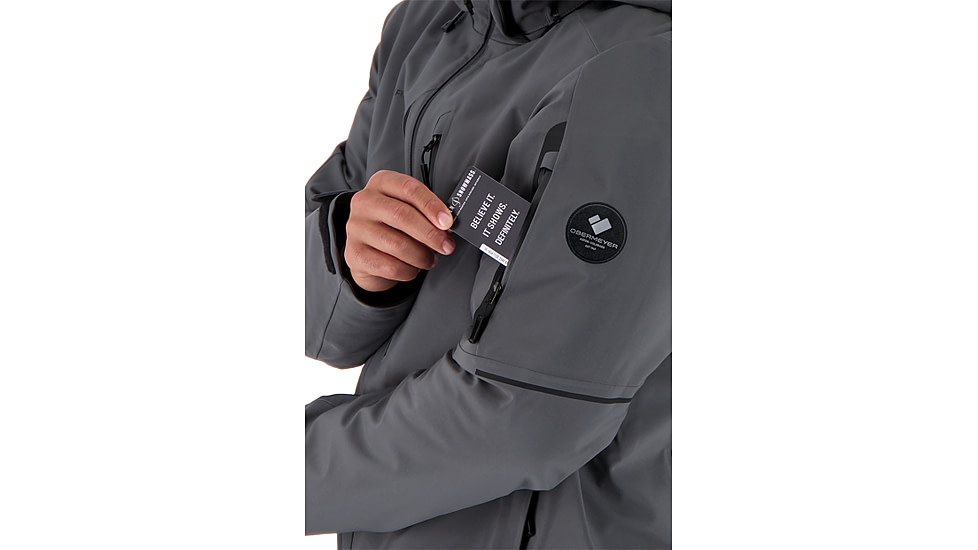 Obermeyer Foraker Shell Jacket - Mens, Coal, Small, 22045-20004-S