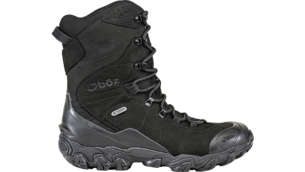 Oboz Bridger 10in Insulated B-DRY Winter Boots - Mens, Medium, Black Sea, 9.5 US, 82501-189-9.5-Medium