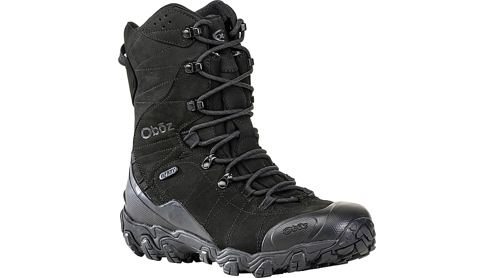 Oboz Bridger 10in Insulated B-DRY Winter Boots - Mens, Medium, Black Sea, 9.5 US, 82501-189-9.5-Medium