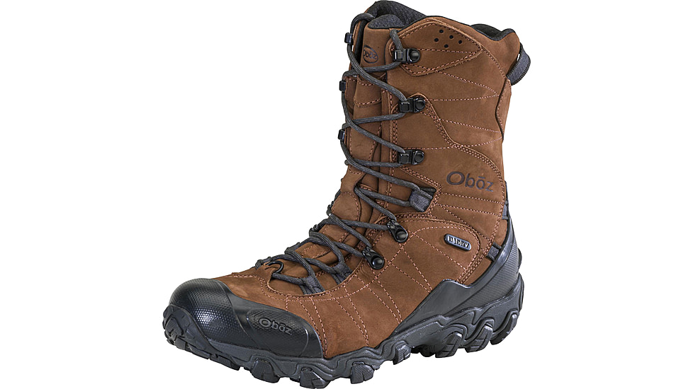 Oboz Bridger 10in Insulated B-DRY Winter Boots - Mens, Medium, Grizzly, 8 US, 82501-916-8-Medium
