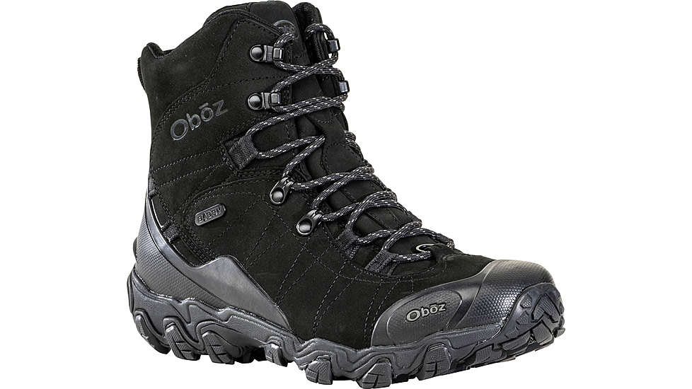 Oboz Bridger 8in Insulated B-DRY Winter Boots - Mens, Medium, Black Sea, 8 US, 82001-189-8-Medium