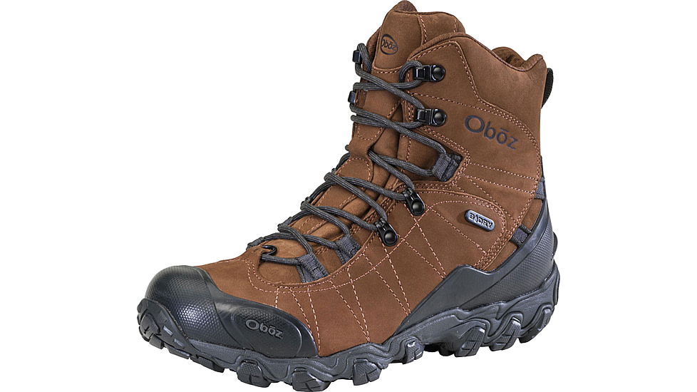 Oboz Bridger 8in Insulated B-DRY Winter Boots - Mens, Wide, Grizzly, 8 US, 82001-916-8-Wide