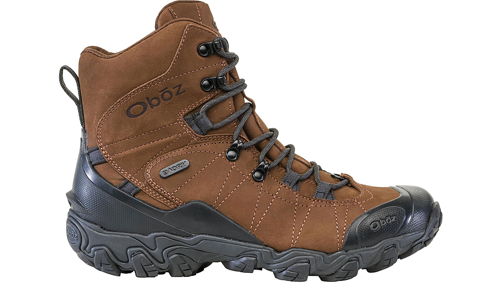 Oboz Bridger 8in Insulated B-DRY Winter Boots - Mens, Wide, Grizzly, 8 US, 82001-916-8-Wide