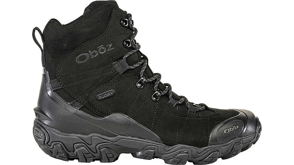 Oboz Bridger 8in B-DRY Winter Shoes - Men's, Black Sea, 14 US, 82001-Black Sea-Medium-14