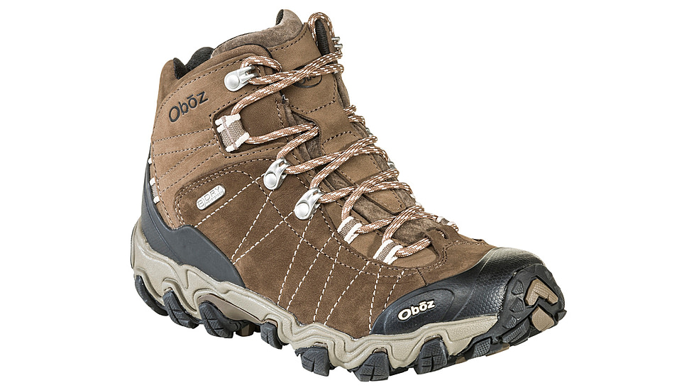 Oboz Bridger Mid B-Dry Hiking Boots - Womens, Wide, Walnut, 5.5, 22102-Walnut-Wide-5.5