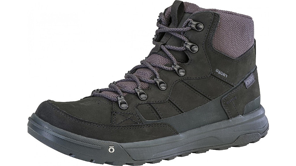 Oboz Burke Mid Leather B-Dry Boots - Mens, Black Sea, 10, 79401-189-10