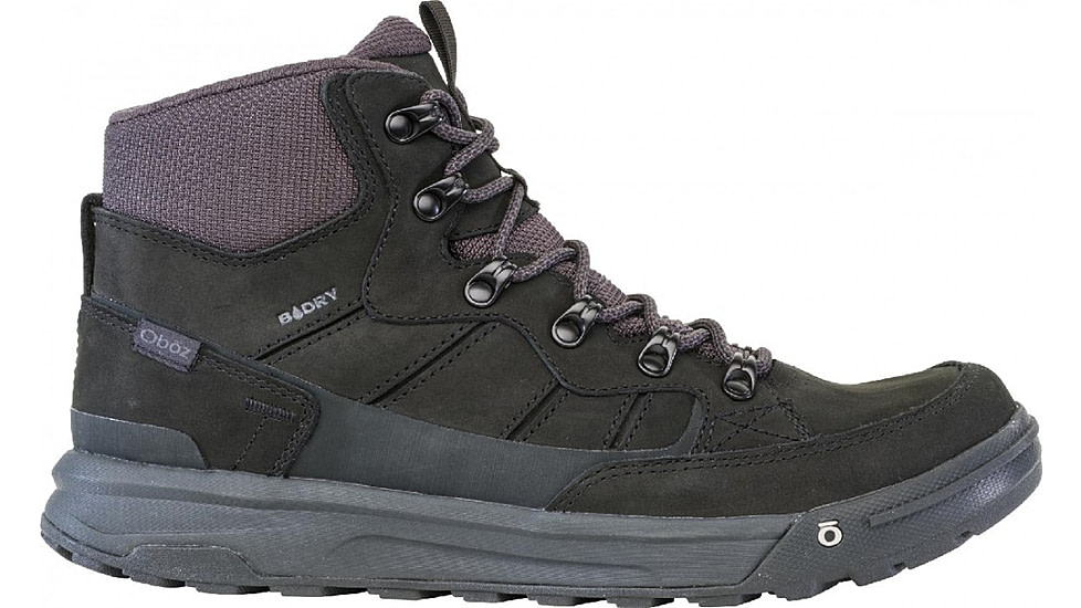 Oboz Burke Mid Leather B-Dry Boots - Mens, Black Sea, 10, 79401-189-10