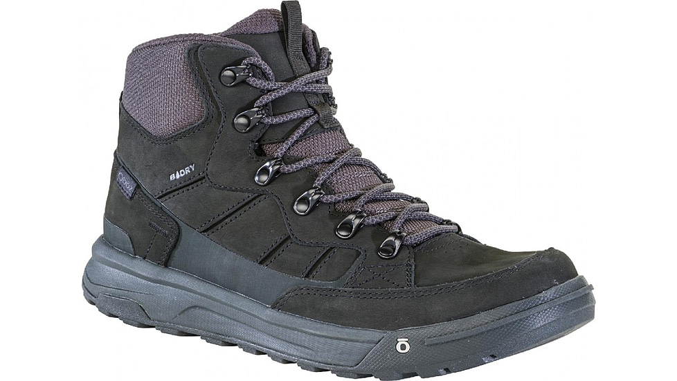 Oboz Burke Mid Leather B-Dry Boots - Mens, Black Sea, 10, 79401-189-10