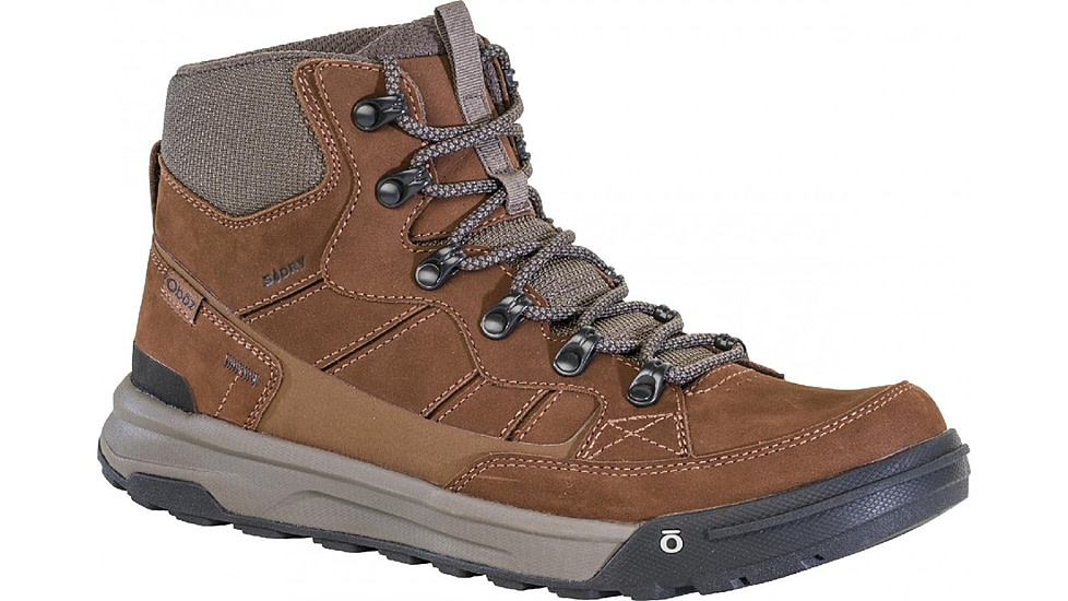 Oboz Burke Mid Leather B-Dry Boots - Mens, Grizzly, 8, 79401-916-8