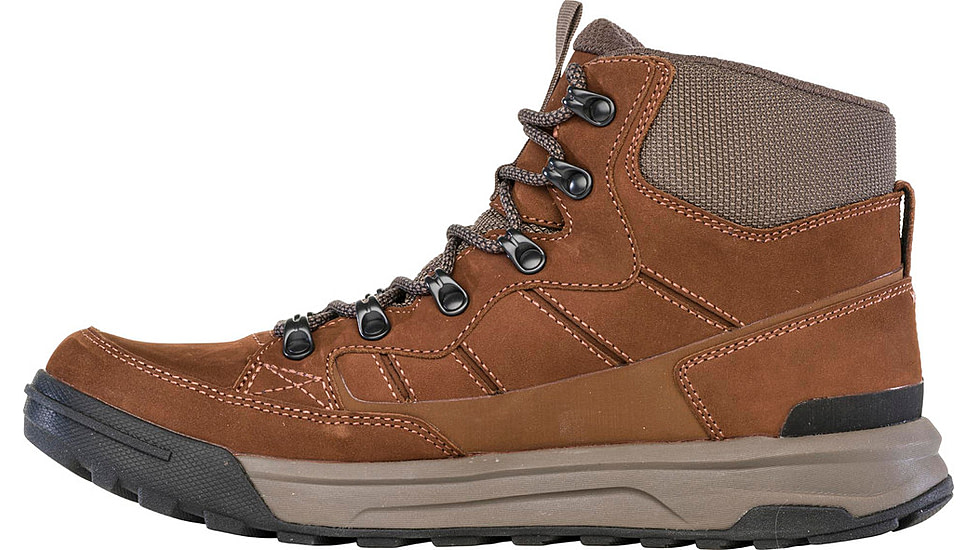 Oboz Burke Mid Leather Waterproof Boots - Mens, Grizzly, 10, Medium, 79401-Grizzly-Medium-10