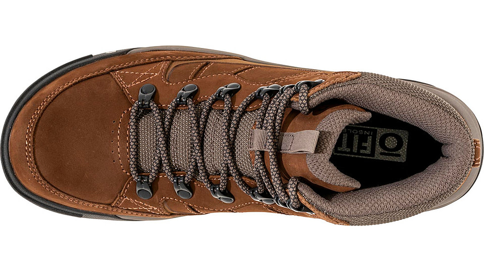 Oboz Burke Mid Leather Waterproof Boots - Mens, Grizzly, 10, Medium, 79401-Grizzly-Medium-10