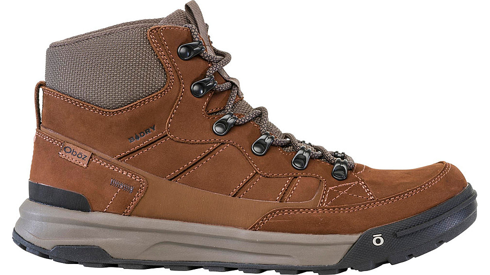 Oboz Burke Mid Leather Waterproof Boots - Mens, Grizzly, 10, Medium, 79401-Grizzly-Medium-10
