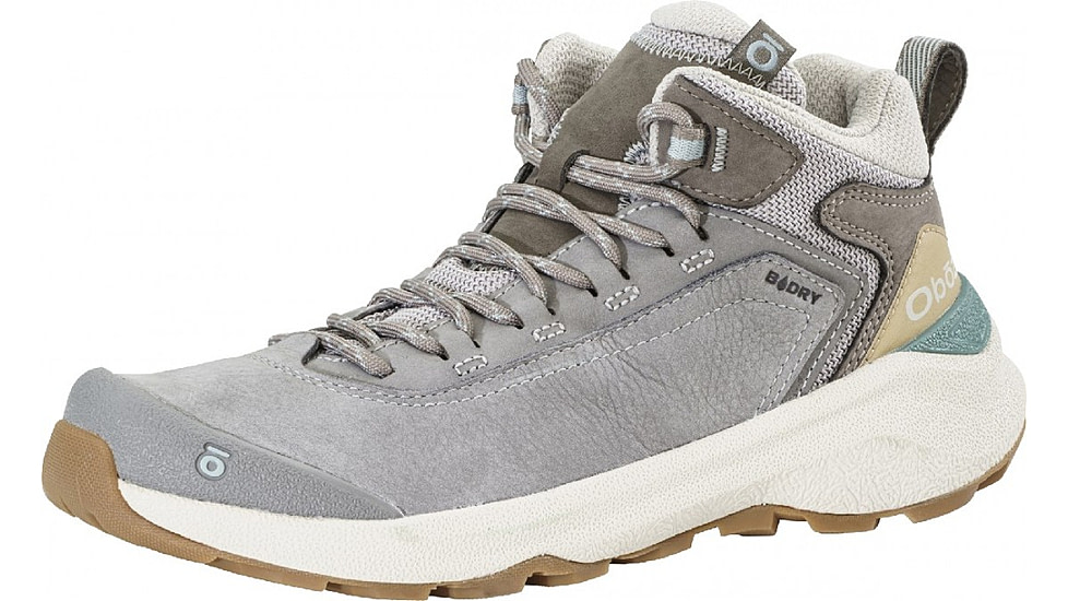 Oboz Cottonwood Mid B-DRY Hiking Shoes - Womens, Drizzle, 11, 78302-155-11