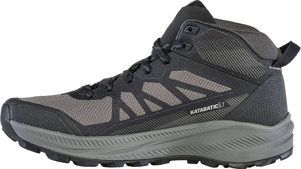 Oboz Katabatic LT Mid GTX Hiking Shoes - Mens, Wide, Black Sea, 12, 46101-189-12-Wide