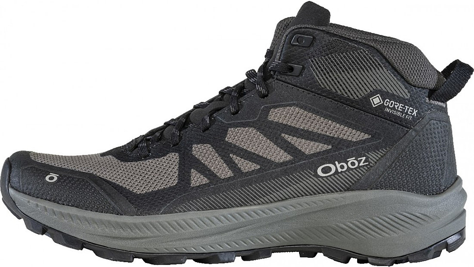 Oboz Katabatic LT Mid GTX Hiking Shoes - Mens, Wide, Black Sea, 12, 46101-189-12-Wide