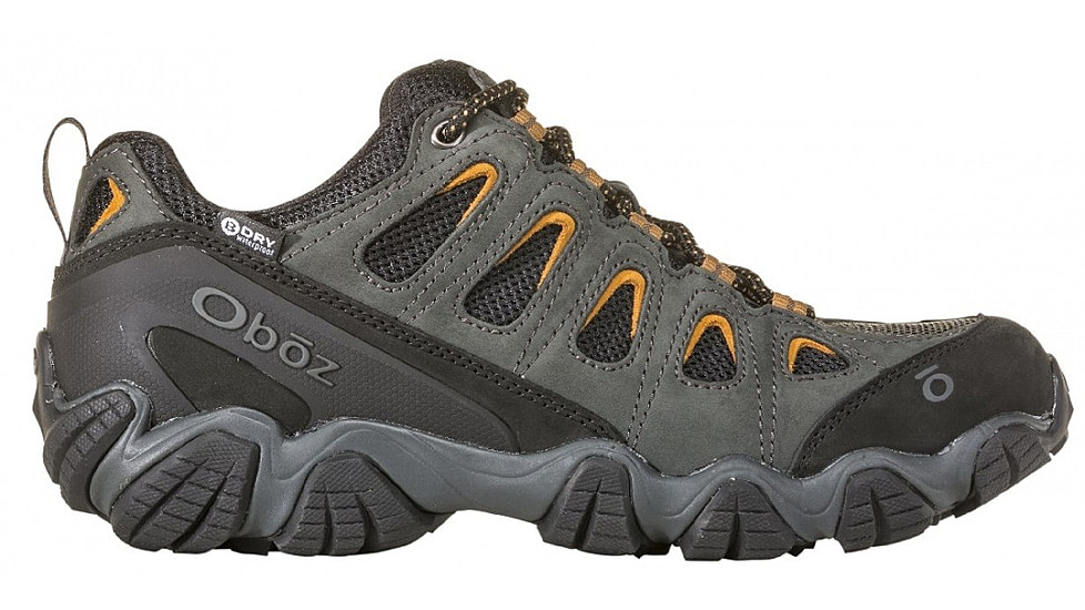 Oboz Sawtooth II Low B-DRY Hiking Shoes - Mens, Wide, Shadow/Burlap, 9.5, 23401-173-9.5-Wide