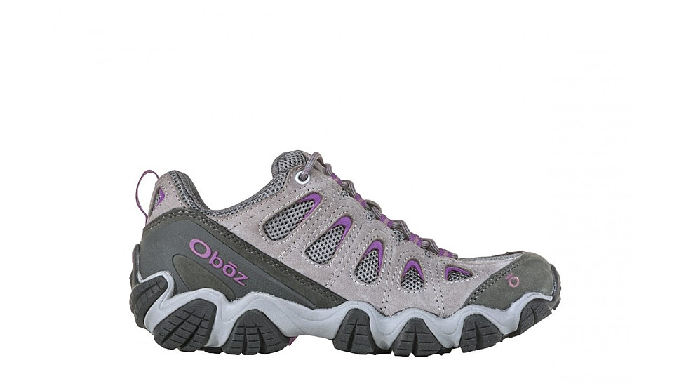 Oboz Sawtooth II Low B-DRY Hiking Shoes - Womens, Pewter/Violet, 6.5, 23402-1028-6.5