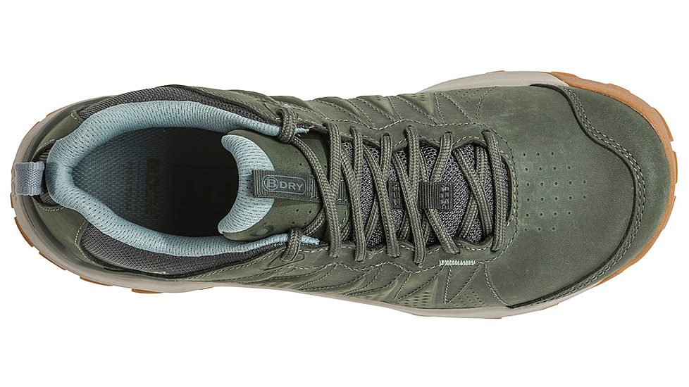 Oboz Sypes Low Leather B-DRY Hiking Shoes - Womens, Thyme, 5.5, Medium, 76102-Thyme-Medium-5.5
