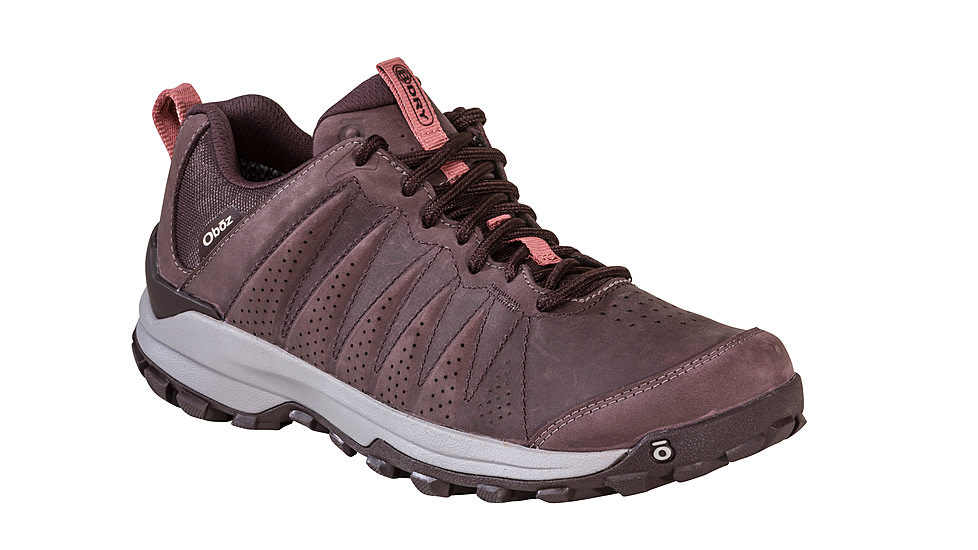 Oboz Sypes Low Leather B-DRY Hiking Shoes - Womens, Medium, Peppercorn, 6.5, 76102-PPC-6.5-Medium
