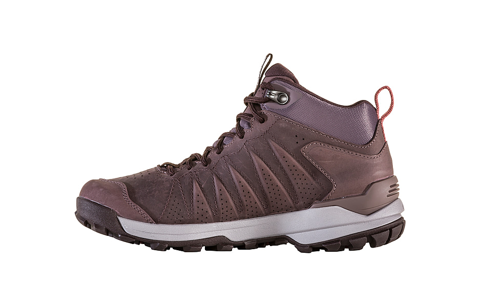 Oboz Sypes Mid Leather B-DRY Hiking Shoes - Womens, Wide, Peppercorn, 7, 77102-PPC-7-Wide