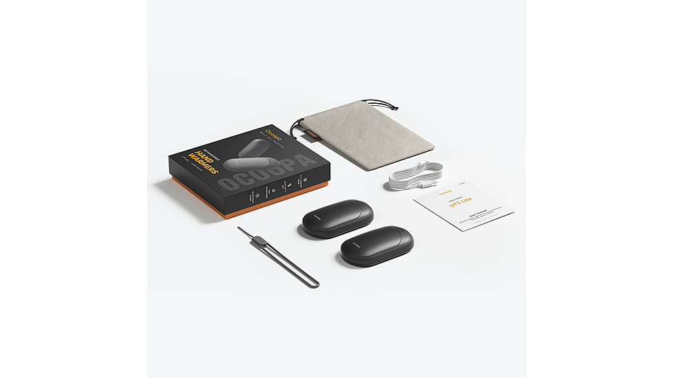 Ocoopa UT3 Liteplus Magnetic Rechargeable Hand Warmers, Black on Black, UT3053-BK-BK-Plus