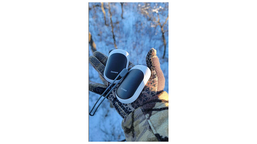 Ocoopa UT3 Liteplus Magnetic Rechargeable Hand Warmers, Black on White, UT3053-BK-WH-Plus