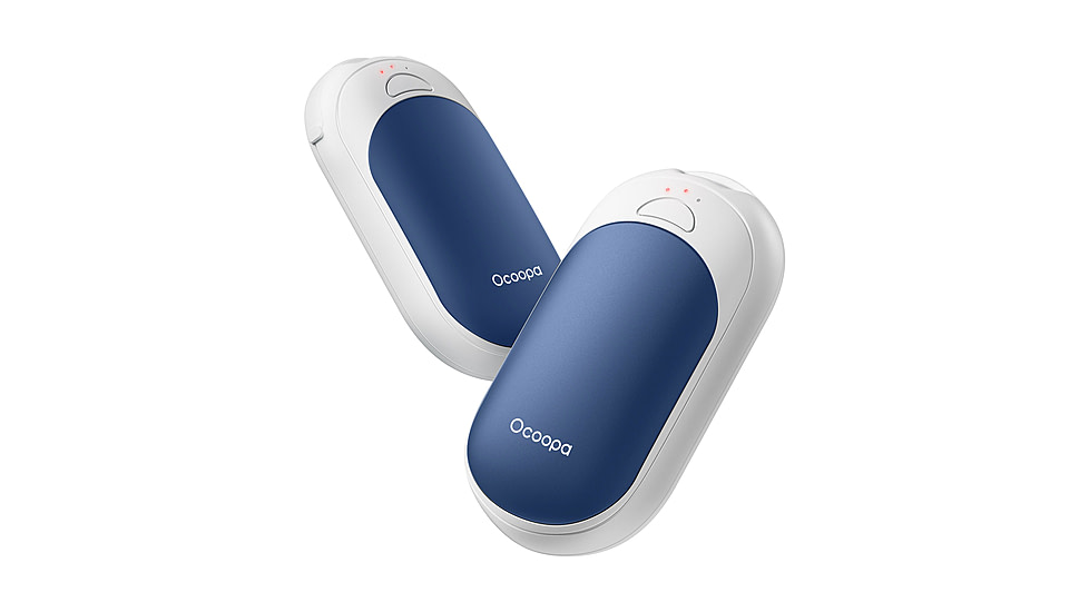 Ocoopa UT3 Liteplus Magnetic Rechargeable Hand Warmers, Blue on White, UT3053-BU-WH-Plus