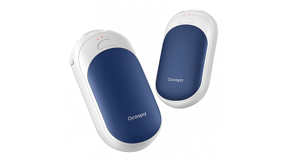 Ocoopa UT3 Liteplus Magnetic Rechargeable Hand Warmers, Blue on White, UT3053-BU-WH-Plus