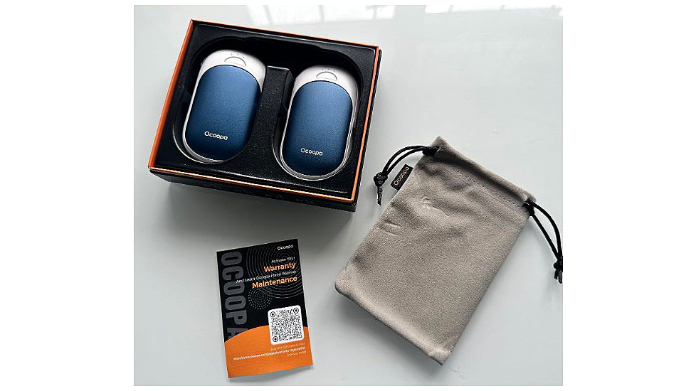 Ocoopa UT3 Liteplus Magnetic Rechargeable Hand Warmers, Blue on White, UT3053-BU-WH-Plus