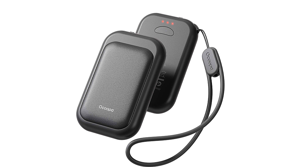 Ocoopa UT4 Young Plus Hand Warmer Rechargeable, Black on Black, UT3056-BK-BK-Plus