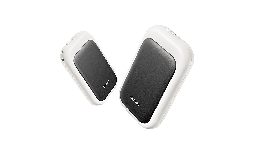 Ocoopa UT4 Young Plus Hand Warmer Rechargeable, Black on White, UT3056-BK-WH-Plus