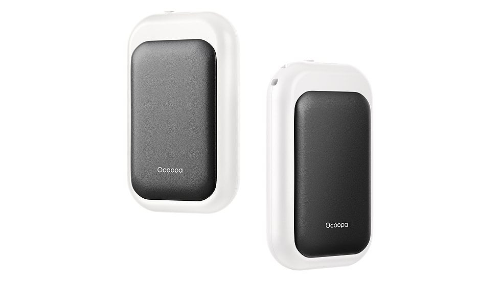 Ocoopa UT4 Young Plus Hand Warmer Rechargeable, Black on White, UT3056-BK-WH-Plus