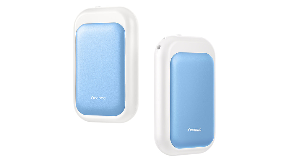Ocoopa UT4 Young Plus Hand Warmer Rechargeable, Blue on White, UT3056-BU-WH-Plus