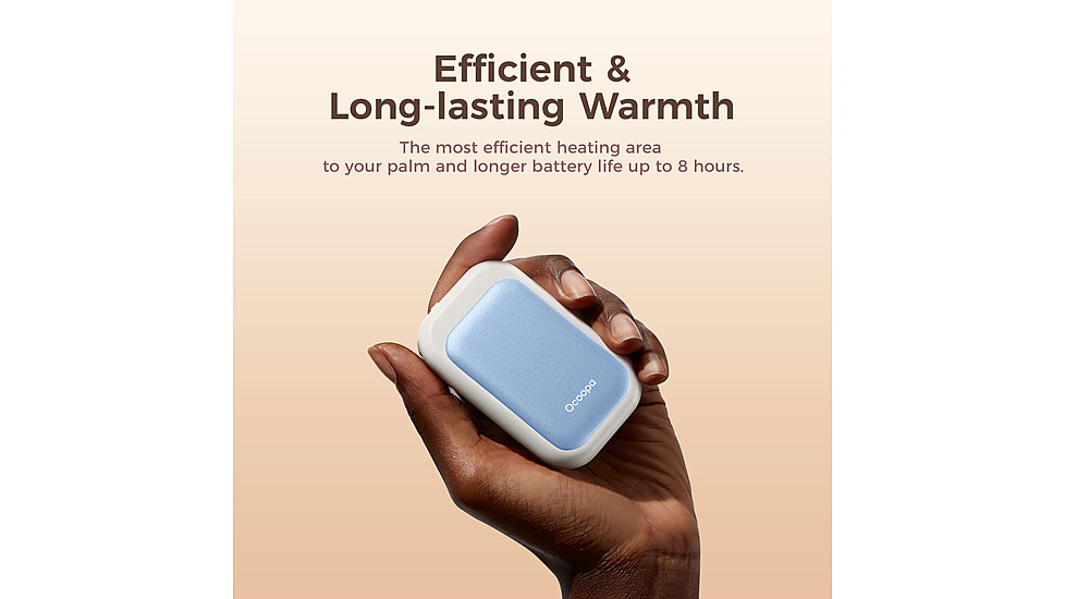 Ocoopa UT4 Young Plus Hand Warmer Rechargeable, Blue on White, UT3056-BU-WH-Plus