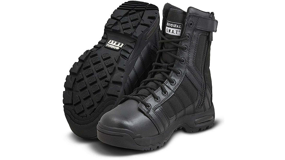 Original S.W.A.T. 1232 Air 9in Side Zip Boots, Black, 10 Wide, 123201-10.0-W