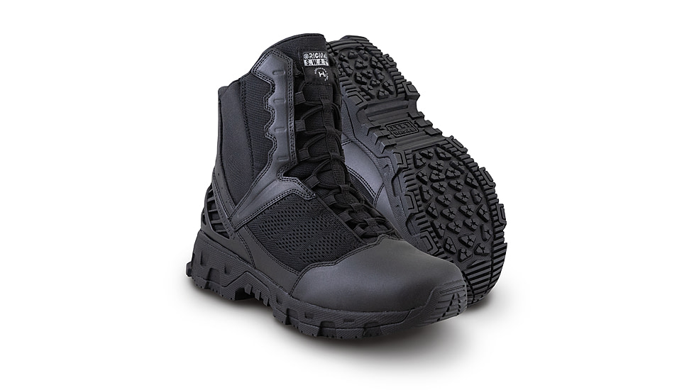 Original S.W.A.T. Alpha Freedom 8in Hands Free Safety Boot - Mens, Wide, Black, 14, 176801-W-140