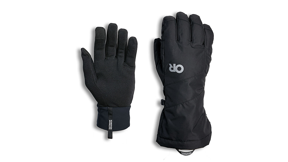 Outdoor Research Adrenaline 3-in-1 Gloves - Womens, Black, Large, 3225730001008
