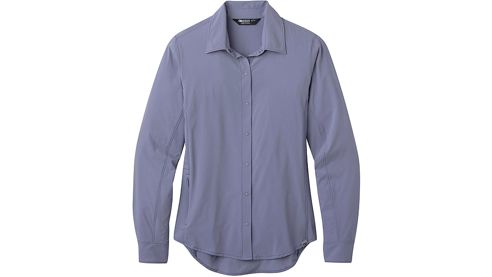 Outdoor Research Astroman Long Sleeve Sun Shirt - Womens, Haze, Large, 2799801946008
