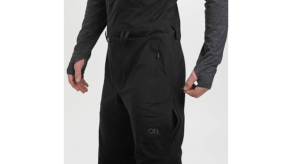 Outdoor Research Carbide Bibs - Mens, Solid Black, 3XL, 2775641677-XXXL