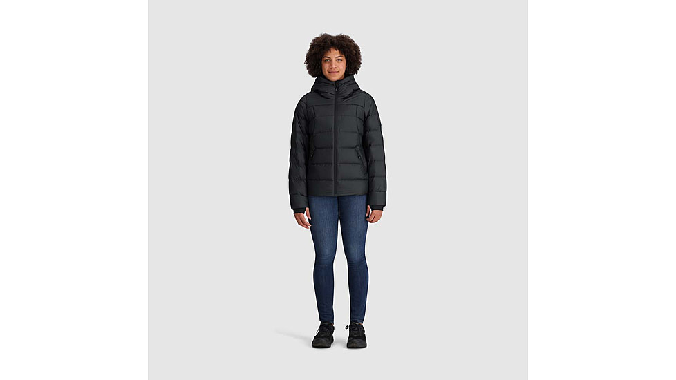 Outdoor Research Coldfront Down Hoodie - Womens, Solid Black, Large, 2832021677008